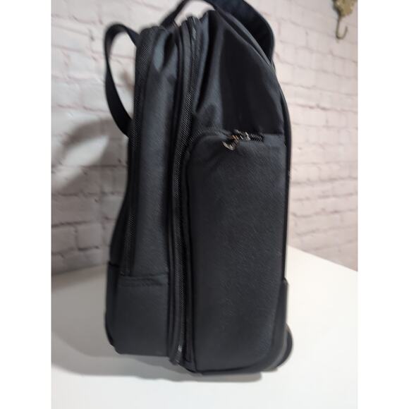 VANKEAN Rolling Bag with Wheels 16.5" Rolling Briefcase Women Quilted Black New - Picture 10 of 10